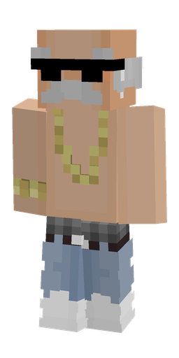 Blue skin: body, front render