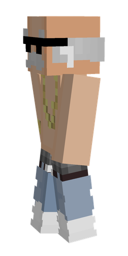 Blue skin: body, left side render