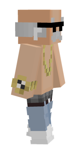 Blue skin: body, right side render