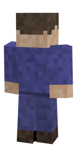 Blue skin: body, back render