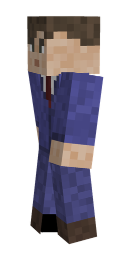 Blue skin: body, left side render