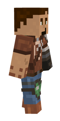 Brown skin: body, right side render