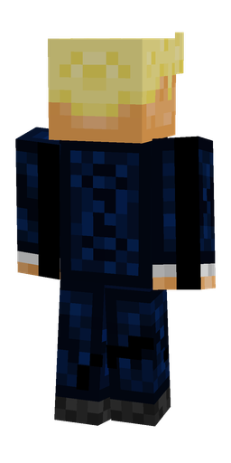 Black skin: body, back render
