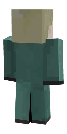 Blue skin: body, back render