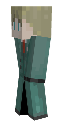 Blue skin: body, left side render