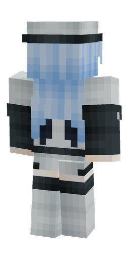 Black skin: body, back render