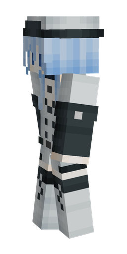 Black skin: body, left side render