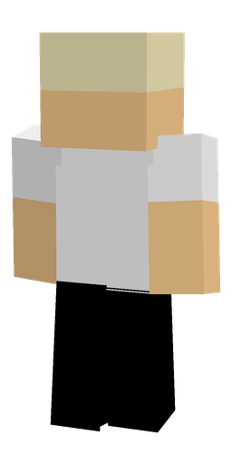 Black skin: body, back render