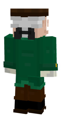 Black skin: body, back render