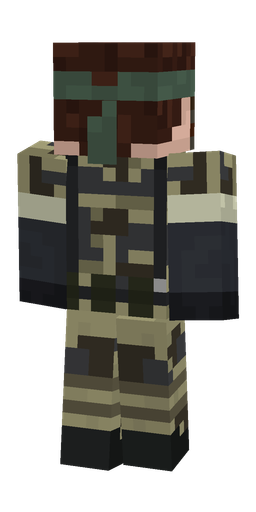 Black skin: body, back render