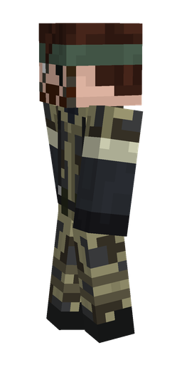 Black skin: body, left side render