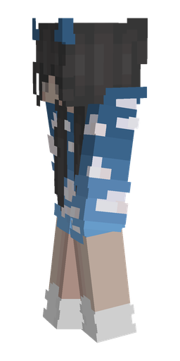 Black skin: body, left side render