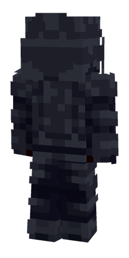 Black skin: body, back render