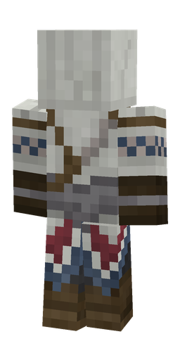 Brown skin: body, back render