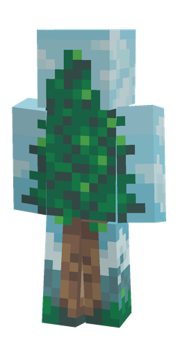 Blue skin: body, back render