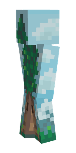 Blue skin: body, left side render