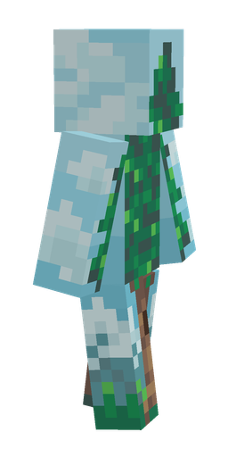 Blue skin: body, right side render