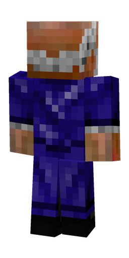 Black skin: body, back render