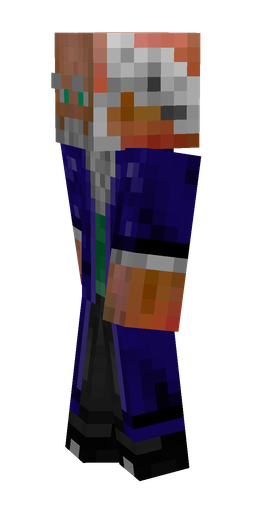 Black skin: body, left side render