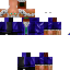 Black skin: raw texture render