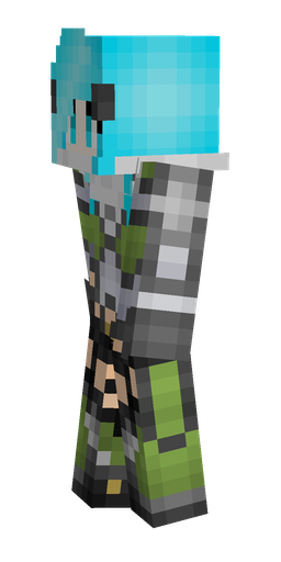 Black skin: body, left side render