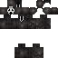 Black skin: raw texture render