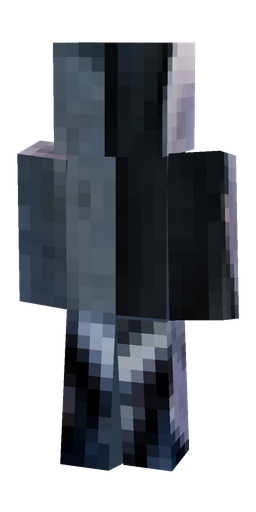 Black skin: body, back render