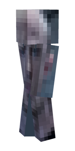 Black skin: body, left side render