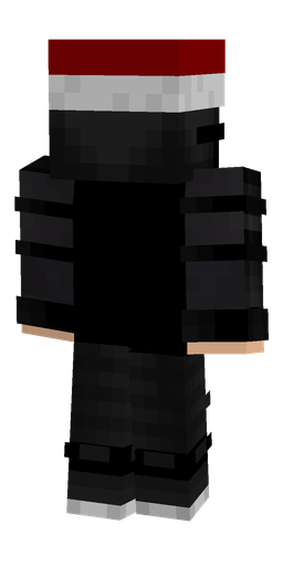 Black skin: body, back render