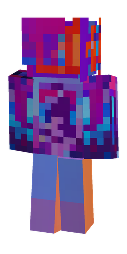 Blue skin: body, back render