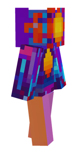 Blue skin: body, right side render