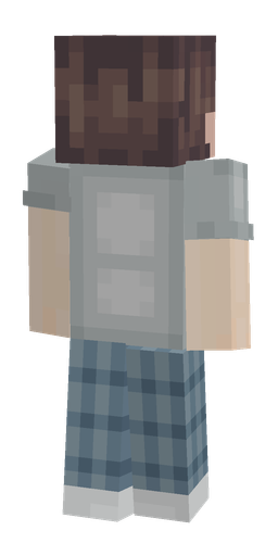 Blue skin: body, back render