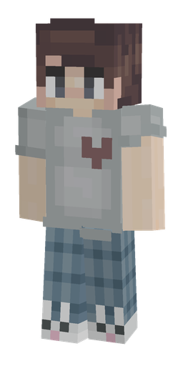 Blue skin: body, front render