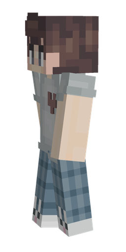Blue skin: body, left side render
