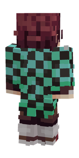 Black skin: body, back render