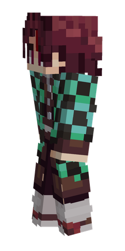 Black skin: body, left side render