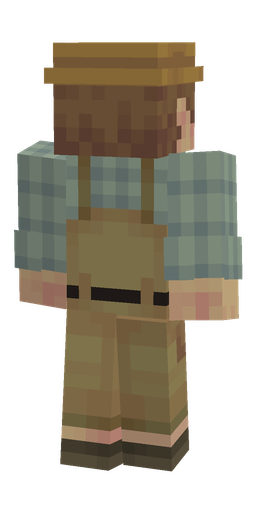 Brown skin: body, back render