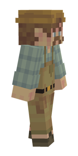 Brown skin: body, right side render