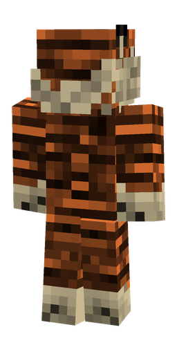Brown skin: body, back render