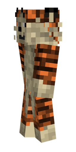 Brown skin: body, left side render