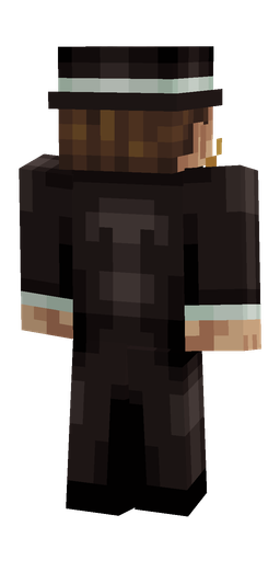 Black skin: body, back render