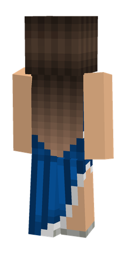 Blue skin: body, back render