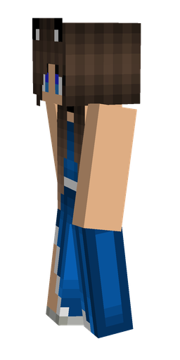Blue skin: body, left side render