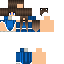 Blue skin: raw texture render