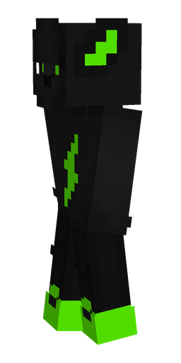 Black skin: body, left side render