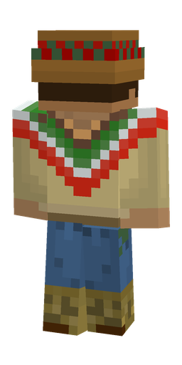 Blue skin: body, back render