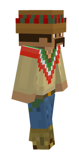Blue skin: body, right side render