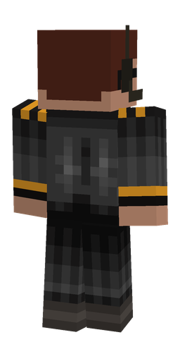 Black skin: body, back render