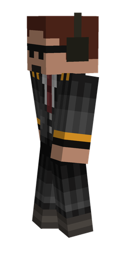 Black skin: body, left side render