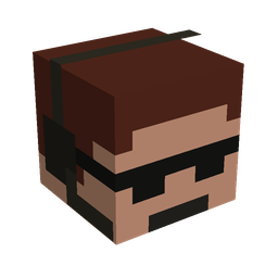 Black skin: head render